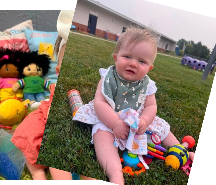 child with toys